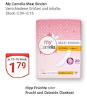 Maxi Binden im Angebot bei GLOBUS in Duisburg Maxi Binden Angebote von My Camelia bei GLOBUS Duisburg für 1,79 €