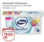 bewährt Toilettenpapier Angebote von Zewa bei GLOBUS Ludwigshafen für 2,99 €