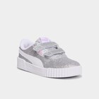 Baskets à scratchs et paillettes Puma gris argent fille en promo chez La Halle Baskets à scratchs et paillettes Puma gris argent fille dans le catalogue La Halle
