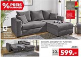 Ecksofa „Bregenz“ mit Funktion Angebote bei porta Möbel Bonn für 599,00 €