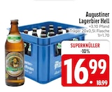 Lagerbier Hell im EDEKA Prospekt Lagerbier Hell von Augustiner im aktuellen EDEKA Prospekt für 16,99 €