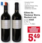 Côtes du Ventoux Terra Venturi rot oder rosé bei E center im Frankfurt Prospekt für 5,49 €