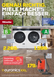 Aktueller EURONICS Prospekt, "GENAU RICHTIG. MIELE MACHT'S EINFACH BESSER.", mit Angeboten der Woche, gültig von 17.09.2025 bis 17.09.2025