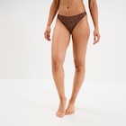 String microfibre sans coutures marron femme dans le catalogue La Halle