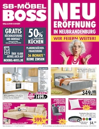 SB Möbel Boss Prospekt "NEUERÖFFNUNG" für Neubrandenburg, 16 Seiten, 09.09.2024 - 21.09.2024