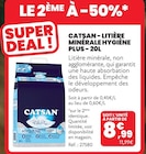 Promo LITIÈRE MINÉRALE HYGIÈNE PLUS - 20L à 8,99 € dans le catalogue Animalis à Montrouge