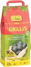 Premium Buchen Grill-Holzkohlebriketts „Grillis“ Angebote von profagus bei V-Markt Regensburg für 13,98 €