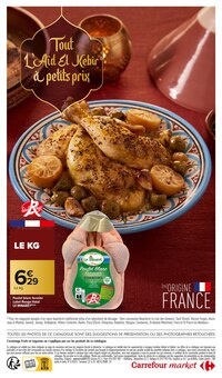 Promotion Poulet Fermier dans le prospectus Carrefour Market, valable du 27/05/2025 au 08/06/2025 Promo Poulet Fermier dans le catalogue Carrefour Market du moment à la page 20