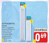 Lineal von GUT&GÜNSTIG für 0,69 € bei E center im Angebot Lineal von GUT&GÜNSTIG im aktuellen E center Prospekt