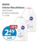 Nivea im V-Markt Prospekt Intimo Waschlotion von NIVEA im aktuellen V-Markt Prospekt für 2,49 €
