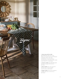 Prix et réduction Nappe dans le prospectus Maisons du Monde en cours Offre Nappe dans le catalogue Maisons du Monde du moment à la page 7