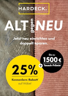 HARDECK Prospekt ALT gegen NEU mit 1 Seite