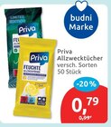Allzwecktücher von Priva im aktuellen budni Prospekt