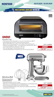 Backofen im METRO Prospekt "Wochenangebote + Metro Markets" mit 26 Seiten (Darmstadt)