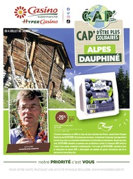 Casino Supermarchés Catalogue "ALPES DAUPHINÉ", 13 pages, Vers,  04/07/2022 - 14/08/2022
