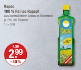 Rapso im V-Markt Prospekt 100 % Reines Rapsöl von Rapso im aktuellen V-Markt Prospekt für 2,99 €