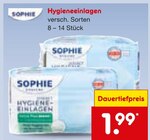 Hygieneeinlagen im Netto Marken-Discount Prospekt Hygieneeinlagen von Sophie im aktuellen Netto Marken-Discount Prospekt für 1,99 €