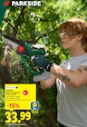 Mini-tronçonneuse à bois sans fil - Parkside - Lidl à Montreuil Mini-tronçonneuse à bois sans fil - Parkside en promo chez Lidl Montreuil à 33,99 €