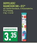 Magnesium 500 + B12 im Angebot bei Marktkauf in Bochum Magnesium 500 + B12 Angebote von Doppelherz bei Marktkauf Bochum für 3,35 €
