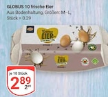 10 frische Eier bei GLOBUS im Jena Prospekt für 2,89 €