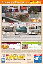Aktueller Möbel Inhofer Prospekt mit Pizza, "Exklusive Marken", Seite 20