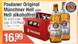 Original Münchner Hell von Paulaner im aktuellen Getränke City Prospekt für 16,99 €