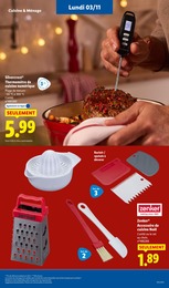 Prix et réduction Thermomètre dans le prospectus Lidl en cours Offre Thermomètre dans le catalogue Lidl du moment à la page 70