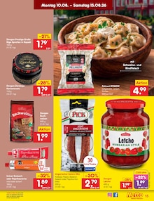 Wurst im aktuellen Netto Marken-Discount Prospekt (Rostock) Wurst im Netto Marken-Discount Prospekt "Aktuelle Angebote" mit 61 Seiten (Rostock)