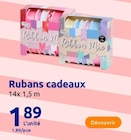 Rubans cadeaux à 1,89 € dans le catalogue Action