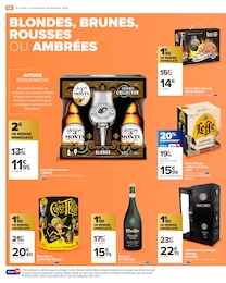 Prix et réduction Bière blonde dans le prospectus Carrefour Market en cours Offre Bière blonde dans le catalogue Carrefour Market du moment à la page 60