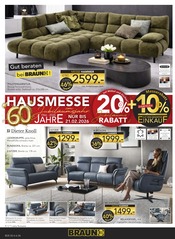 Aktueller BRAUN Möbel-Center Prospekt mit Couch, "60 JAHRE BRAUN MÖBEL CENTER", Seite 6