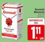 Weizenmehl Type 405 von Rosenmehl im aktuellen EDEKA Prospekt für 1,11 €