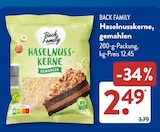 Haselnusskerne, gemahlen von Back Family im aktuellen ALDI SÜD Prospekt für 2,49 €