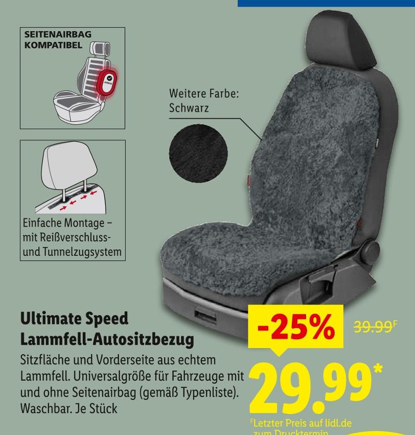 Lammfell-Autositzbezug