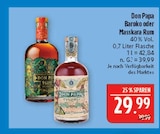 Baroko Rum Angebote von Don Papa bei Marktkauf Plauen für 29,99 €