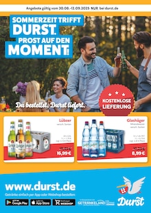 Wasser im aktuellen Durst.de Prospekt (Rostock) Wasser im Durst.de Prospekt "Du bestellst. Durst liefert." mit 2 Seiten (Rostock)