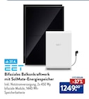 Bifaziales Balkonkraftwerk mit SolMate-Energiespeicher im ALDI SÜD Prospekt Bifaziales Balkonkraftwerk mit SolMate-Energiespeicher von EET im aktuellen ALDI SÜD Prospekt für 1.249,00 €