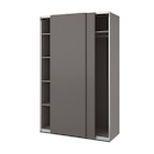 Kleiderschrank dunkelgrau/dunkelgrau 150x66x236 cm Angebote von PAX / HASVIK bei IKEA Pirna für 392,00 €