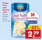 Chai oder Matcha Latte im Angebot bei Netto Marken-Discount in Rheine Chai oder Matcha Latte Angebote von Krüger bei Netto Marken-Discount Rheine für 2,29 €
