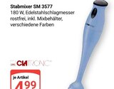 Stabmixer SM 3577 im Angebot bei GLOBUS in Bad Homburg Stabmixer SM 3577 Angebote von Clatronic bei GLOBUS Bad Homburg für 4,99 €