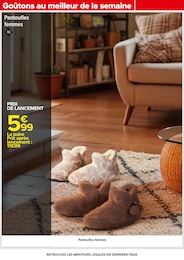 Offre Pantoufles Femme dans le catalogue Carrefour du moment à la page 2
