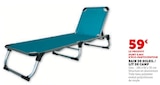 Bain de soleil / Lit de camp en promo chez Hyper U Reims à 59,00 €