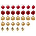 Baumschmuck 32-tlg. Kugel verschiedene Formen/rot goldfarben Angebote von VINTERFINT bei IKEA Hennef für 9,99 €