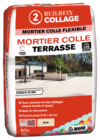 Mortier colle terrasse beige 25 kg* en promo chez Brico Dépôt Mortier colle terrasse beige 25 kg* dans le catalogue Brico Dépôt