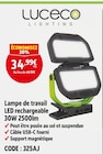 Lampe de travail led rechargeable 30w 2500lm - LUCECO dans le catalogue Screwfix