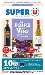 Catalogue Super U à Calas, avec 80 pages Prospectus Super U à Calas, "LA FOIRE AUX VINS", 80 pages, 27/09/2022 - 08/10/2022