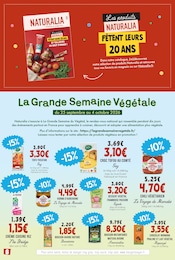 Promos Lait Chocolat dans le catalogue "EN AUTOMNE, FAITES LE PLEIN DE SUPER !" de Naturalia à la page 8 Promos Lait Chocolat dans le catalogue "EN AUTOMNE, FAITES LE PLEIN DE SUPER !" de Naturalia à la page 8