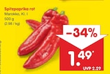 Aktuelles Spitzpaprika rot Angebot bei Netto Marken-Discount in Bremen ab 1,49 €