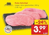 Netto Marken-Discount Langerwehe - Puten-Schnitzel Angebot im Prospekt Puten-Schnitzel bei Netto Marken-Discount im Langerwehe Prospekt für 3,99 €