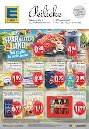 Aktueller EDEKA Discounter Prospekt in Bünde und Umgebung, "Aktuelle Angebote" mit 24 Seiten, 22.09.2025 - 27.09.2025